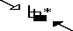 meet (3)(v) directional verb showing two people coming from two diagonal directions, meeting each other. It could mean 